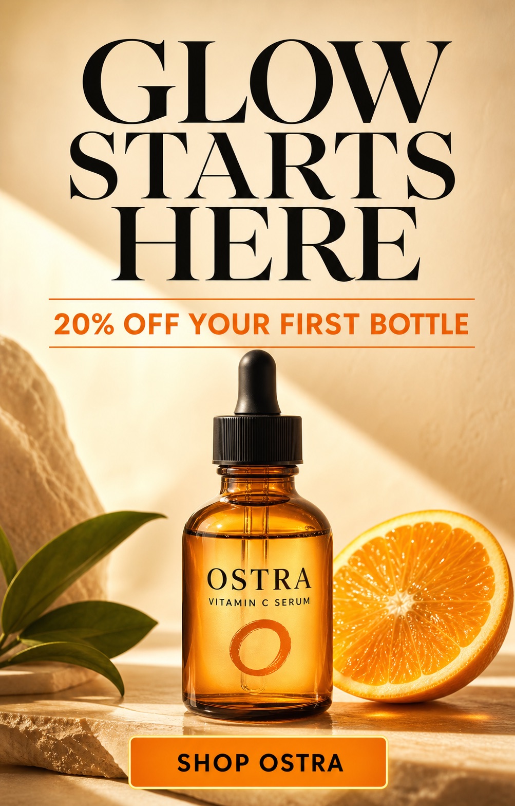 Product hero skincare ecommerce static ad